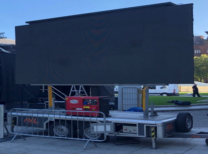 4.5m X  2.5m Trailer Screen